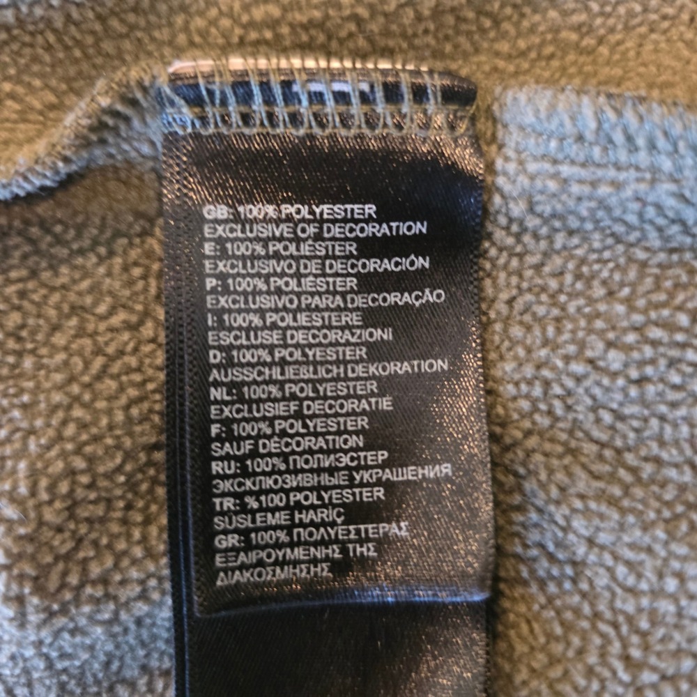 The North Face Women L Funnel Neck Fleece Pullover Olive Brown Space Dye Heather - Picture 7 of 15